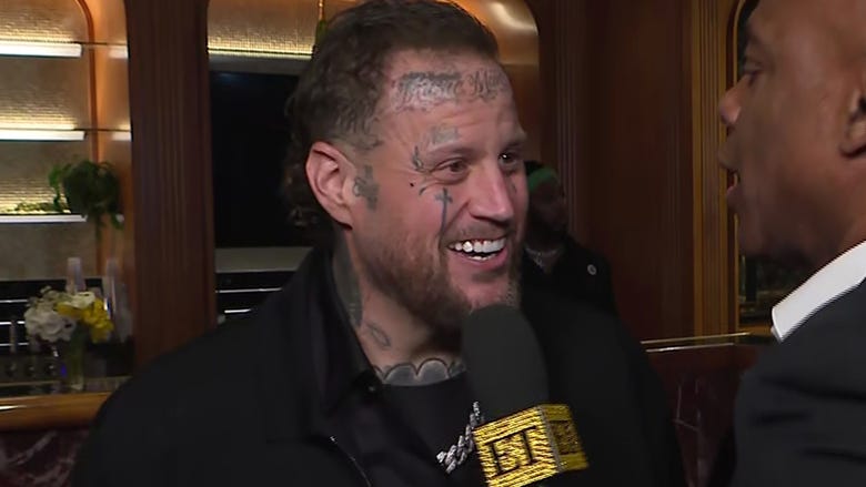 GRAMMYs: Jelly Roll Calls Tears 'Love With Nowhere to Go' After Emotional Win (Exclusive)